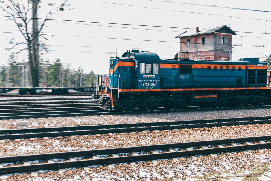 Freight railway in Central Asia